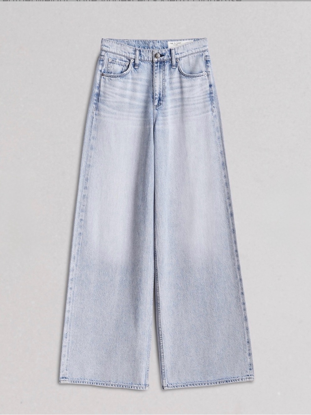 RAG & BONE Sofie Featherweight High Rise Ultra Wide-Leg Jeans in Kierra
